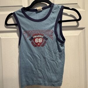Urban Outfitters Blue Tennessee Champs Tank Top